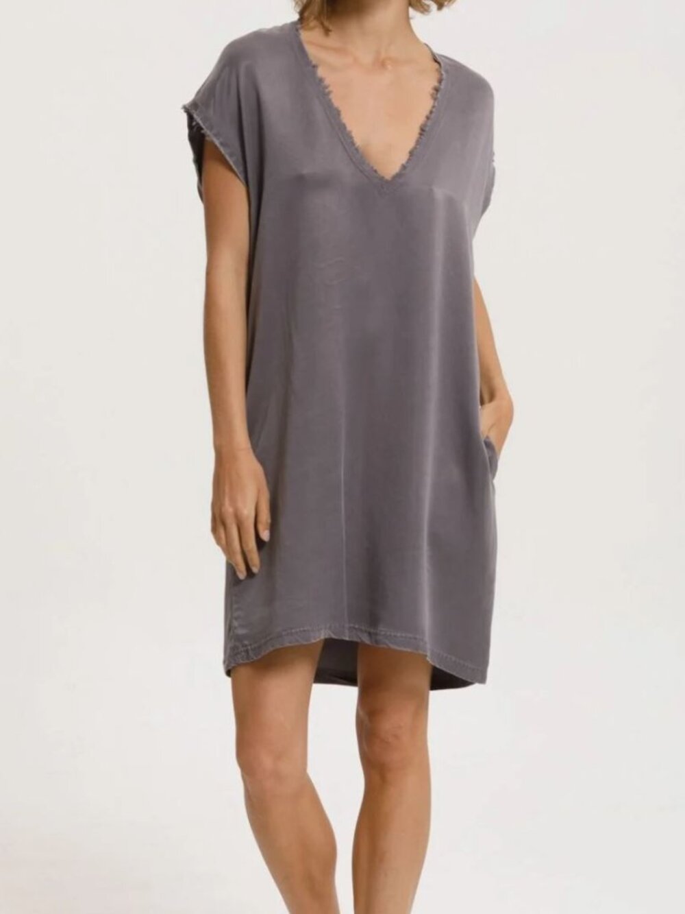 Cali Dreaming Malibu Dress- Grey XS